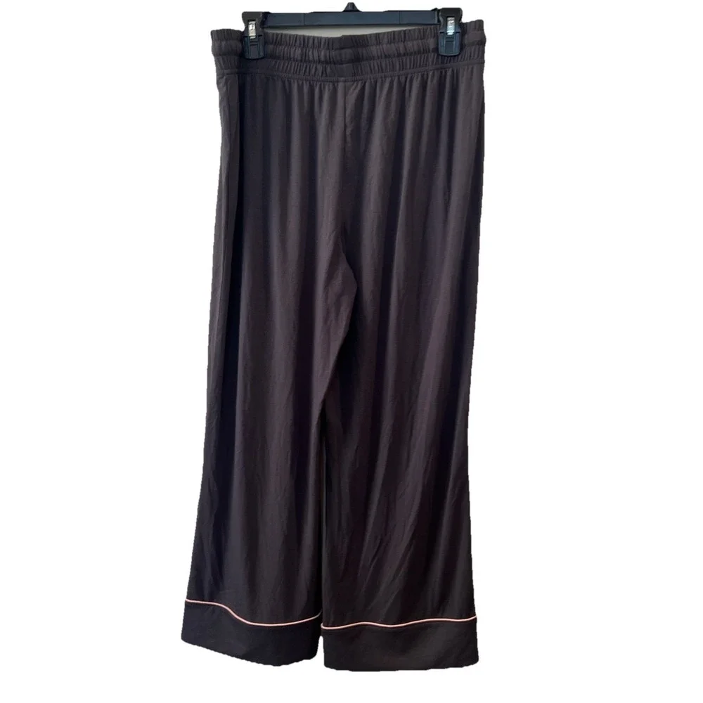 Bare Necessities Sleepwear Set Women M Cool‎ Jade S/S Notch Collar Crop Pant New